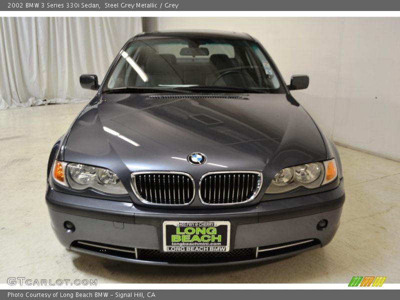 Steel Grey Metallic / Grey 2002 BMW 3 Series 330i Sedan