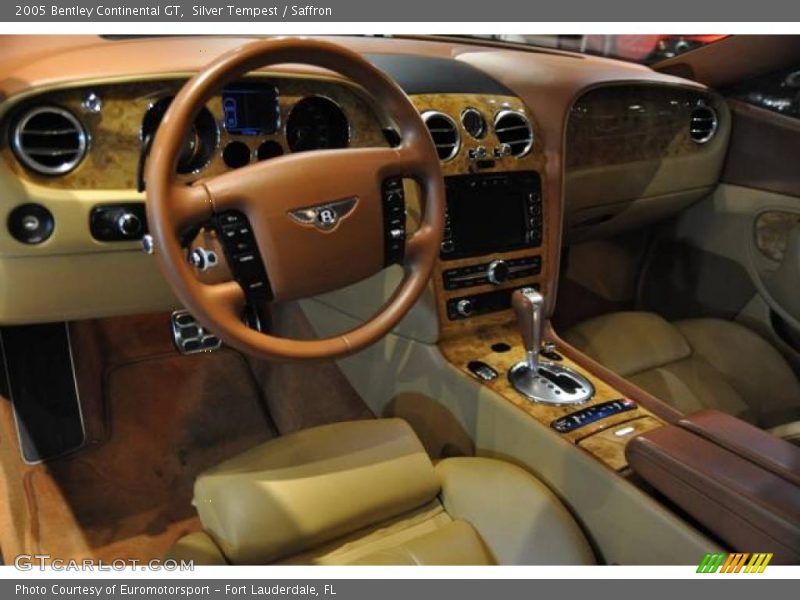 Silver Tempest / Saffron 2005 Bentley Continental GT