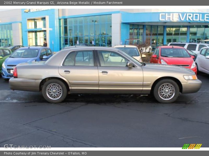 Arizona Beige Metallic / Medium Parchment 2002 Mercury Grand Marquis GS