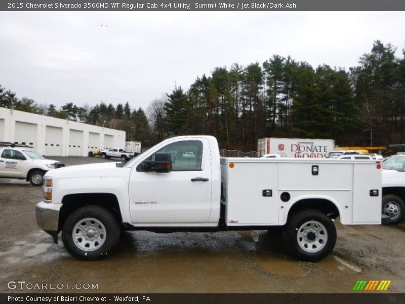 Summit White / Jet Black/Dark Ash 2015 Chevrolet Silverado 3500HD WT Regular Cab 4x4 Utility