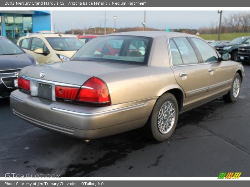 Arizona Beige Metallic / Medium Parchment 2002 Mercury Grand Marquis GS