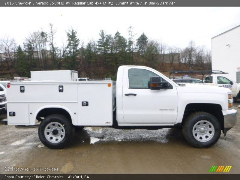 Summit White / Jet Black/Dark Ash 2015 Chevrolet Silverado 3500HD WT Regular Cab 4x4 Utility