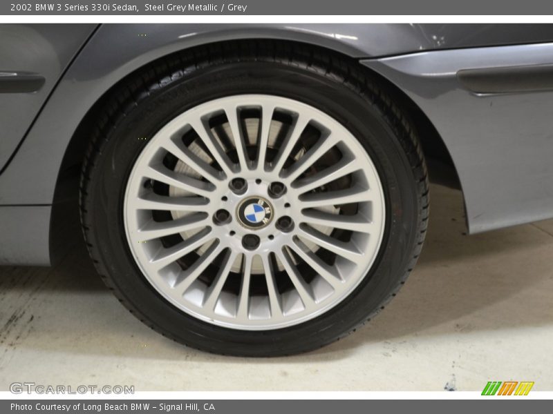 Steel Grey Metallic / Grey 2002 BMW 3 Series 330i Sedan