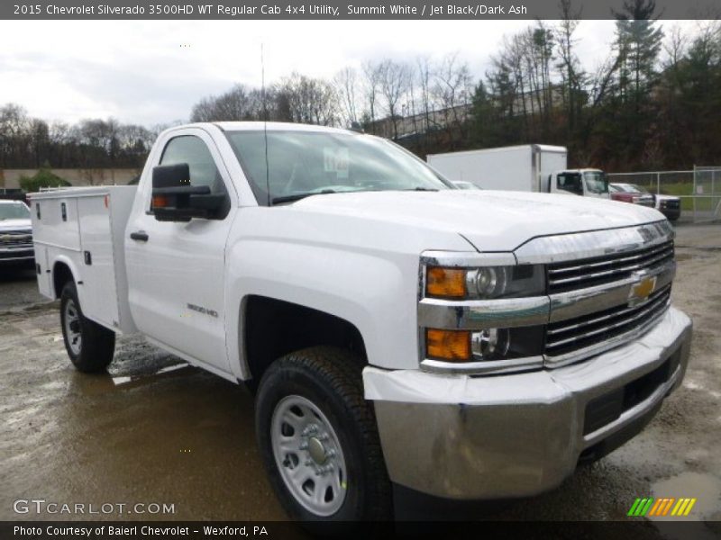 Summit White / Jet Black/Dark Ash 2015 Chevrolet Silverado 3500HD WT Regular Cab 4x4 Utility