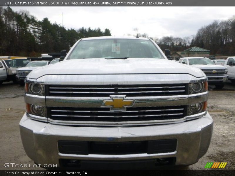 Summit White / Jet Black/Dark Ash 2015 Chevrolet Silverado 3500HD WT Regular Cab 4x4 Utility