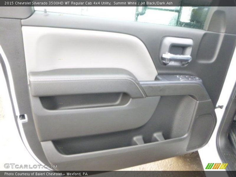 Summit White / Jet Black/Dark Ash 2015 Chevrolet Silverado 3500HD WT Regular Cab 4x4 Utility
