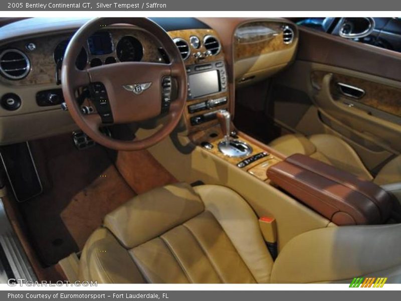 Silver Tempest / Saffron 2005 Bentley Continental GT