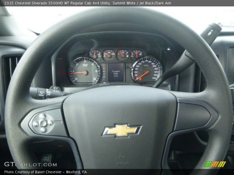 Summit White / Jet Black/Dark Ash 2015 Chevrolet Silverado 3500HD WT Regular Cab 4x4 Utility