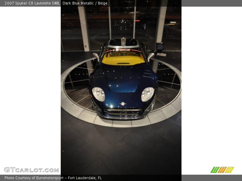 Dark Blue Metallic / Beige 2007 Spyker C8 Laviolette SWB