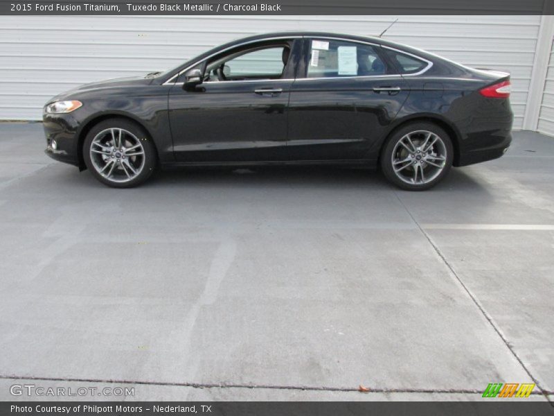 Tuxedo Black Metallic / Charcoal Black 2015 Ford Fusion Titanium