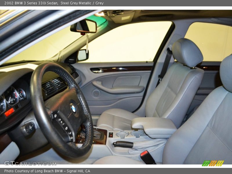 Steel Grey Metallic / Grey 2002 BMW 3 Series 330i Sedan