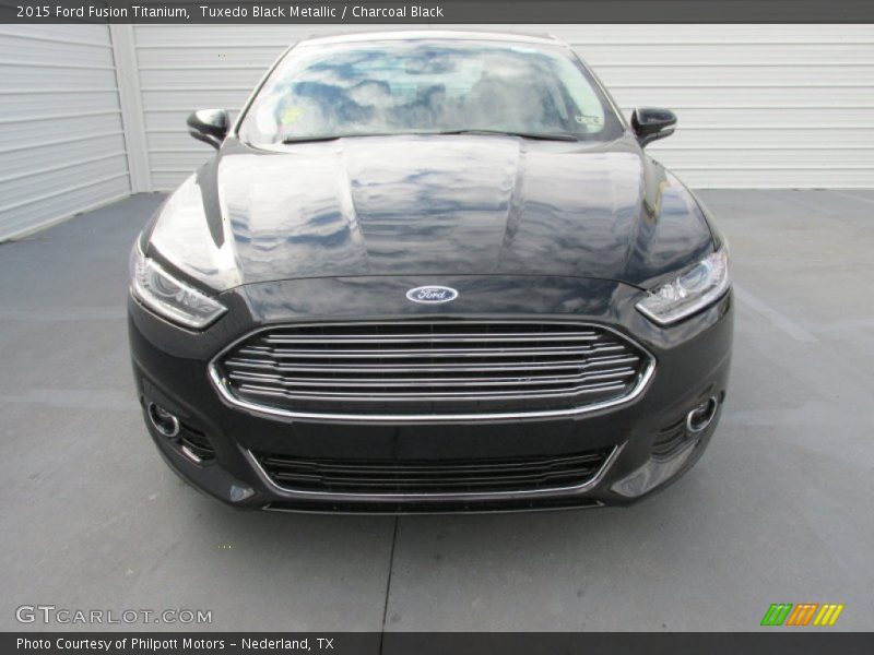 Tuxedo Black Metallic / Charcoal Black 2015 Ford Fusion Titanium