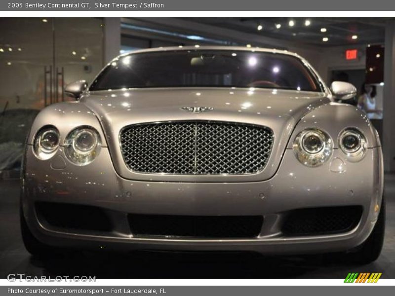 Silver Tempest / Saffron 2005 Bentley Continental GT