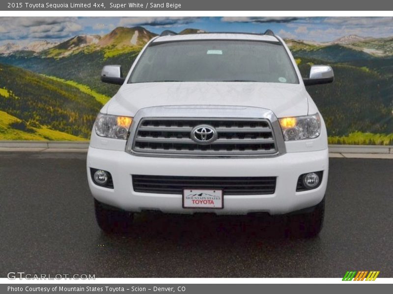 Super White / Sand Beige 2015 Toyota Sequoia Limited 4x4