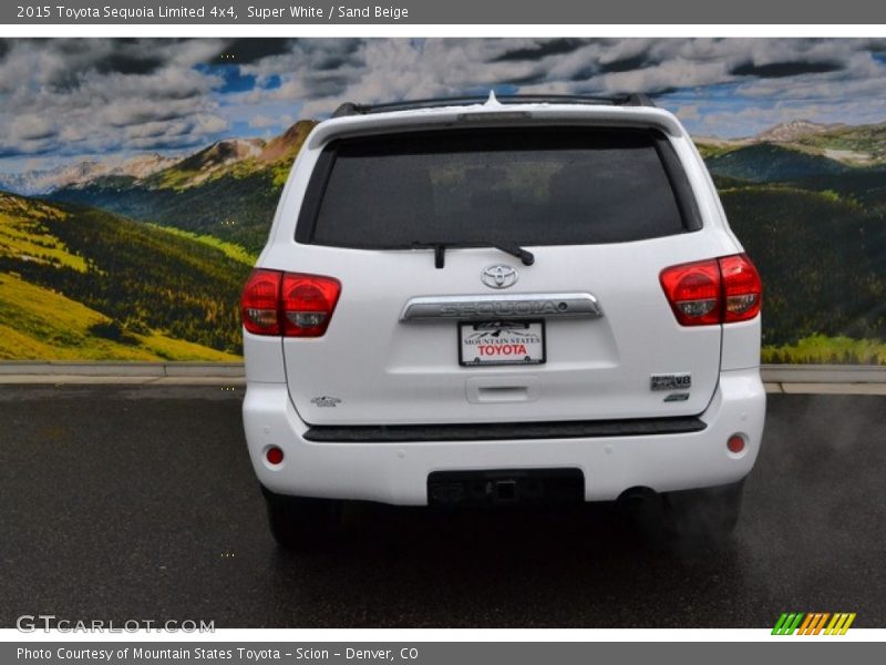 Super White / Sand Beige 2015 Toyota Sequoia Limited 4x4