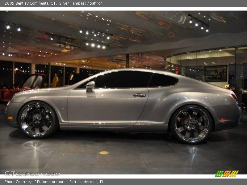 Silver Tempest / Saffron 2005 Bentley Continental GT