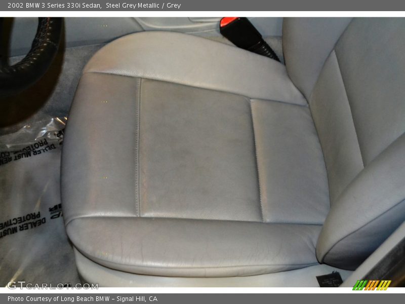 Steel Grey Metallic / Grey 2002 BMW 3 Series 330i Sedan