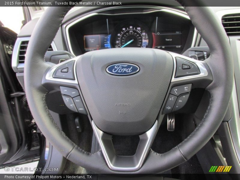 Tuxedo Black Metallic / Charcoal Black 2015 Ford Fusion Titanium