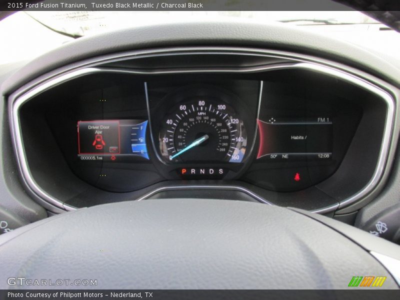 Tuxedo Black Metallic / Charcoal Black 2015 Ford Fusion Titanium