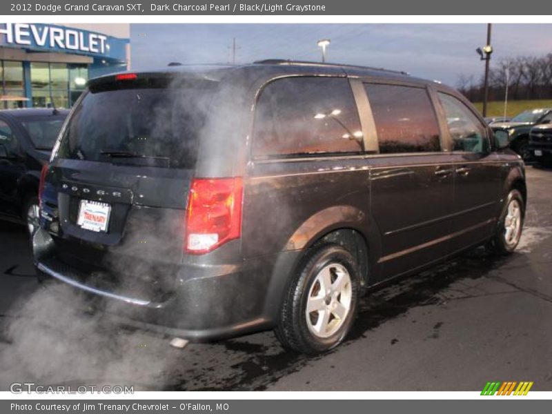 Dark Charcoal Pearl / Black/Light Graystone 2012 Dodge Grand Caravan SXT