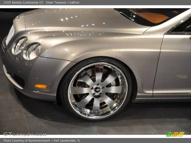 Silver Tempest / Saffron 2005 Bentley Continental GT