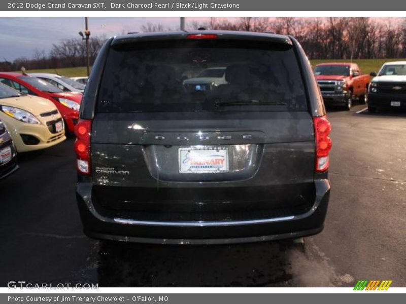 Dark Charcoal Pearl / Black/Light Graystone 2012 Dodge Grand Caravan SXT