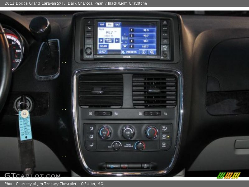 Dark Charcoal Pearl / Black/Light Graystone 2012 Dodge Grand Caravan SXT