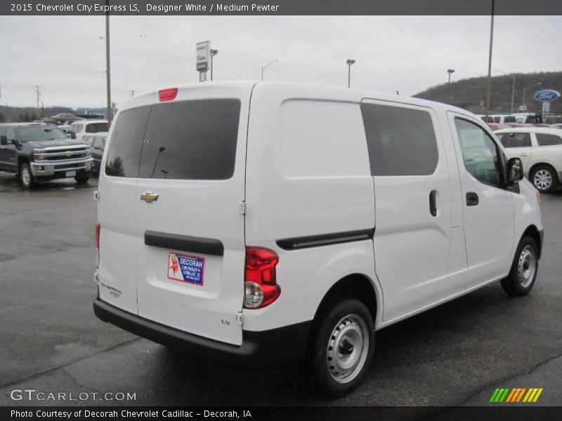 Designer White / Medium Pewter 2015 Chevrolet City Express LS