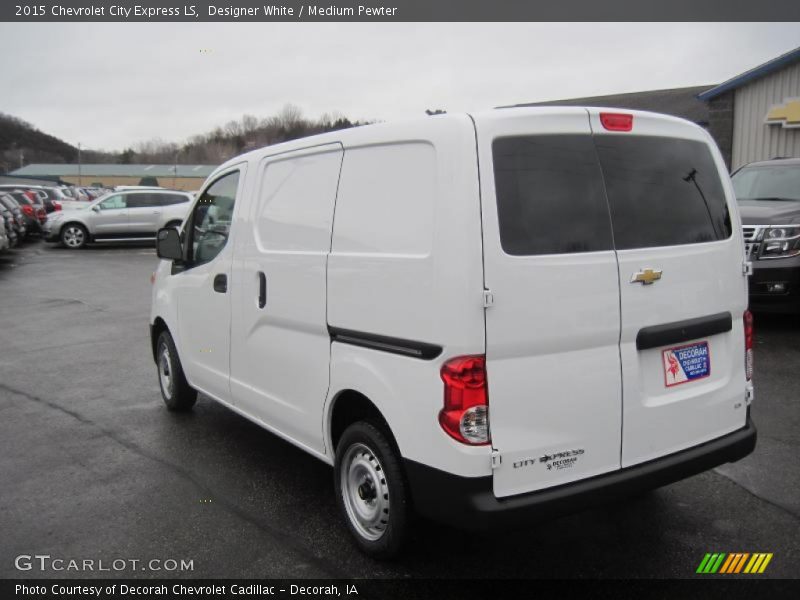Designer White / Medium Pewter 2015 Chevrolet City Express LS