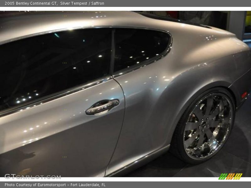 Silver Tempest / Saffron 2005 Bentley Continental GT