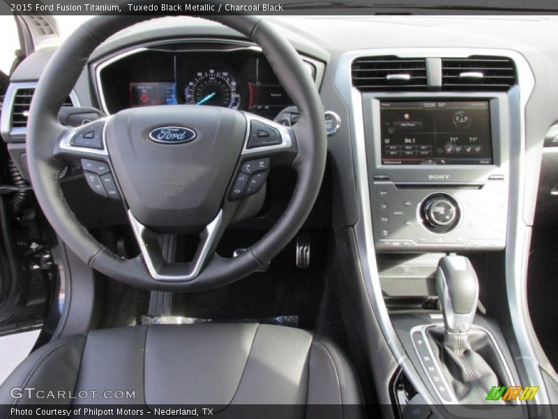 Tuxedo Black Metallic / Charcoal Black 2015 Ford Fusion Titanium