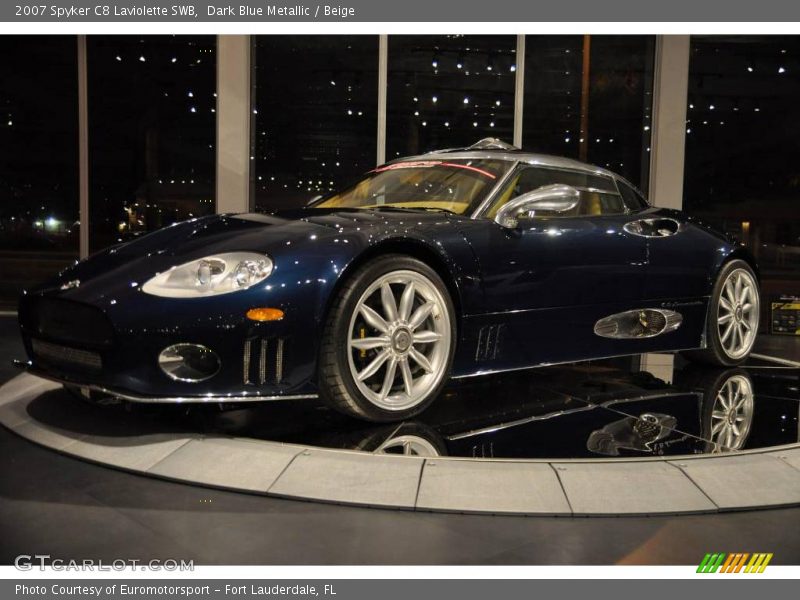 Dark Blue Metallic / Beige 2007 Spyker C8 Laviolette SWB