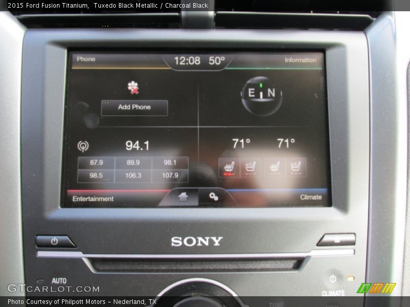 Tuxedo Black Metallic / Charcoal Black 2015 Ford Fusion Titanium