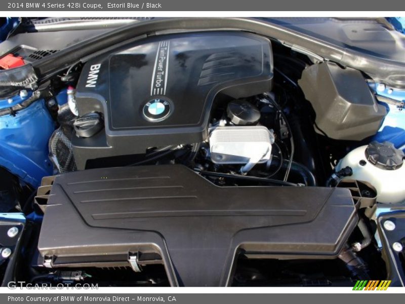 Estoril Blue / Black 2014 BMW 4 Series 428i Coupe