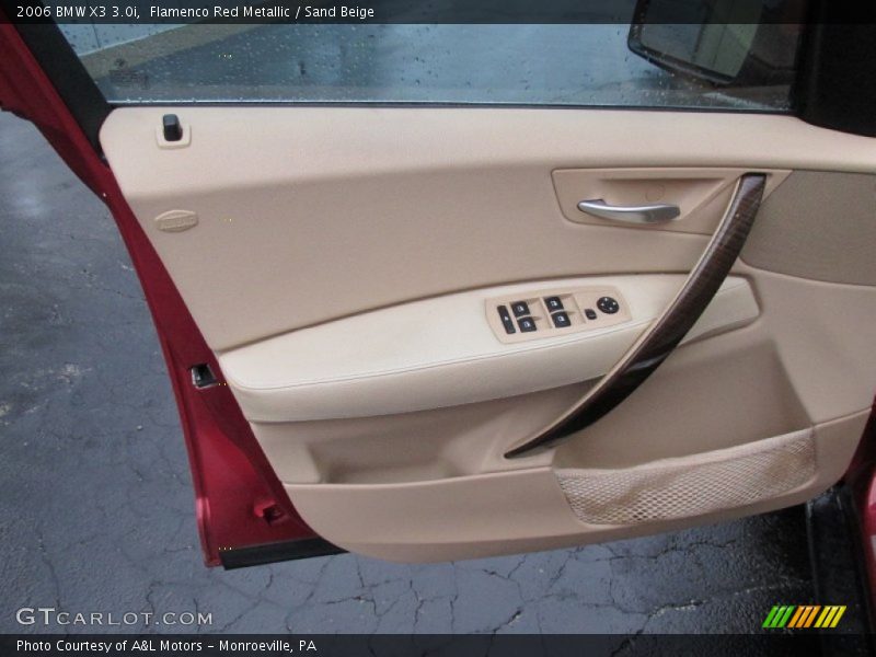 Flamenco Red Metallic / Sand Beige 2006 BMW X3 3.0i