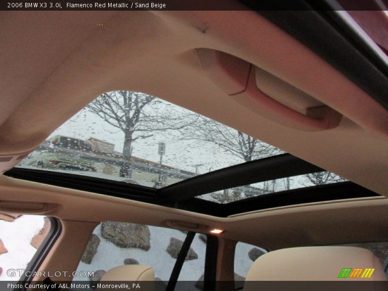 Flamenco Red Metallic / Sand Beige 2006 BMW X3 3.0i