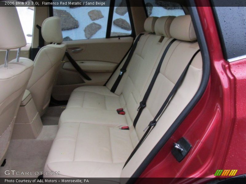 Flamenco Red Metallic / Sand Beige 2006 BMW X3 3.0i