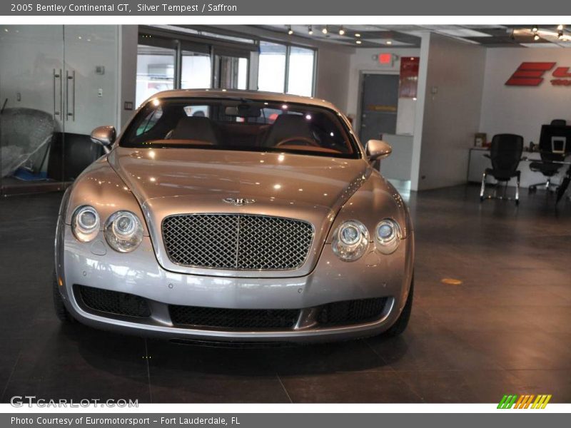Silver Tempest / Saffron 2005 Bentley Continental GT
