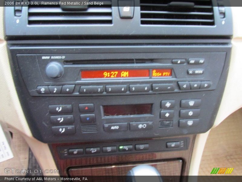 Flamenco Red Metallic / Sand Beige 2006 BMW X3 3.0i