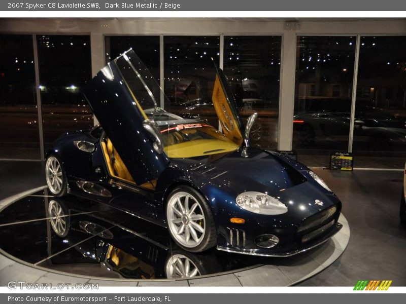 Dark Blue Metallic / Beige 2007 Spyker C8 Laviolette SWB