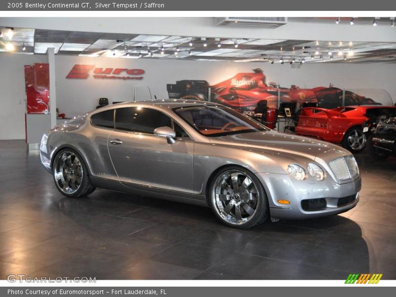 Silver Tempest / Saffron 2005 Bentley Continental GT