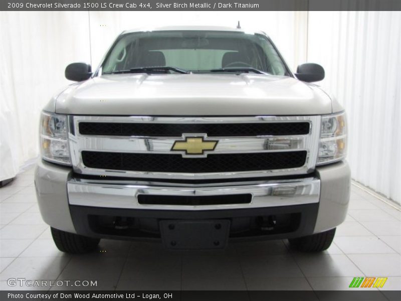 Silver Birch Metallic / Dark Titanium 2009 Chevrolet Silverado 1500 LS Crew Cab 4x4