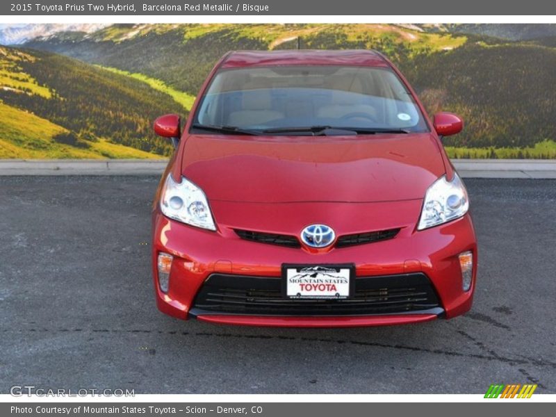 Barcelona Red Metallic / Bisque 2015 Toyota Prius Two Hybrid