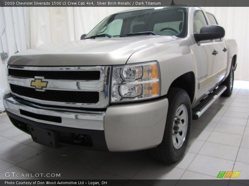 Silver Birch Metallic / Dark Titanium 2009 Chevrolet Silverado 1500 LS Crew Cab 4x4