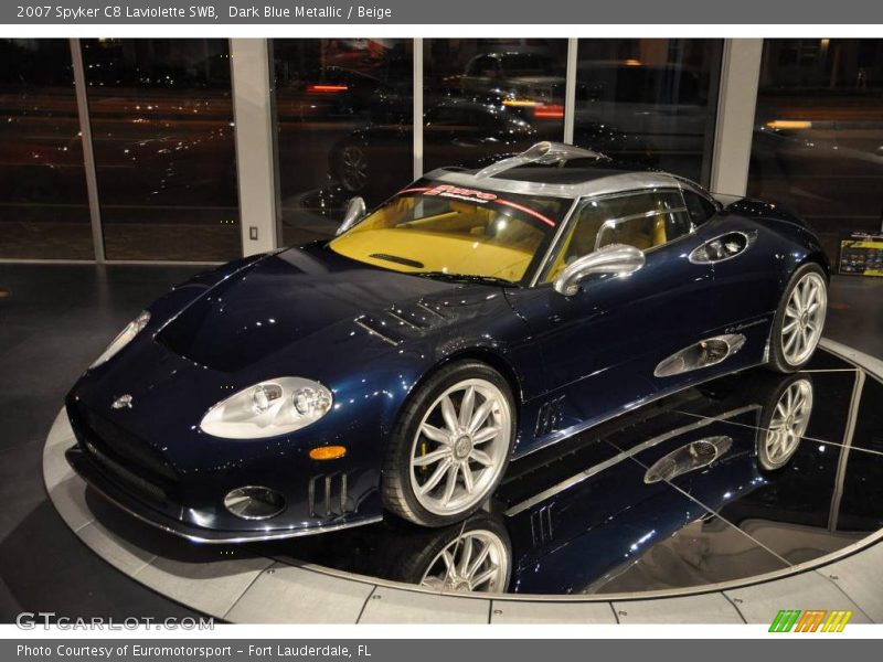 Dark Blue Metallic / Beige 2007 Spyker C8 Laviolette SWB