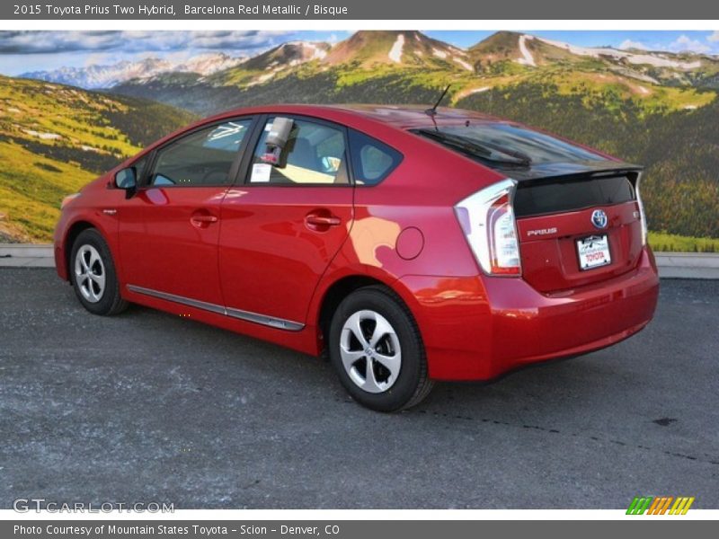 Barcelona Red Metallic / Bisque 2015 Toyota Prius Two Hybrid