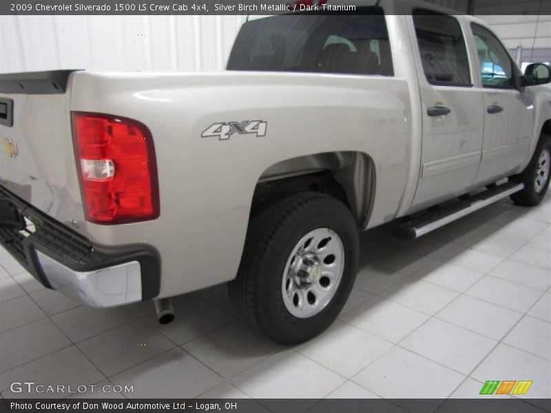Silver Birch Metallic / Dark Titanium 2009 Chevrolet Silverado 1500 LS Crew Cab 4x4