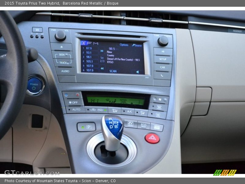 Barcelona Red Metallic / Bisque 2015 Toyota Prius Two Hybrid