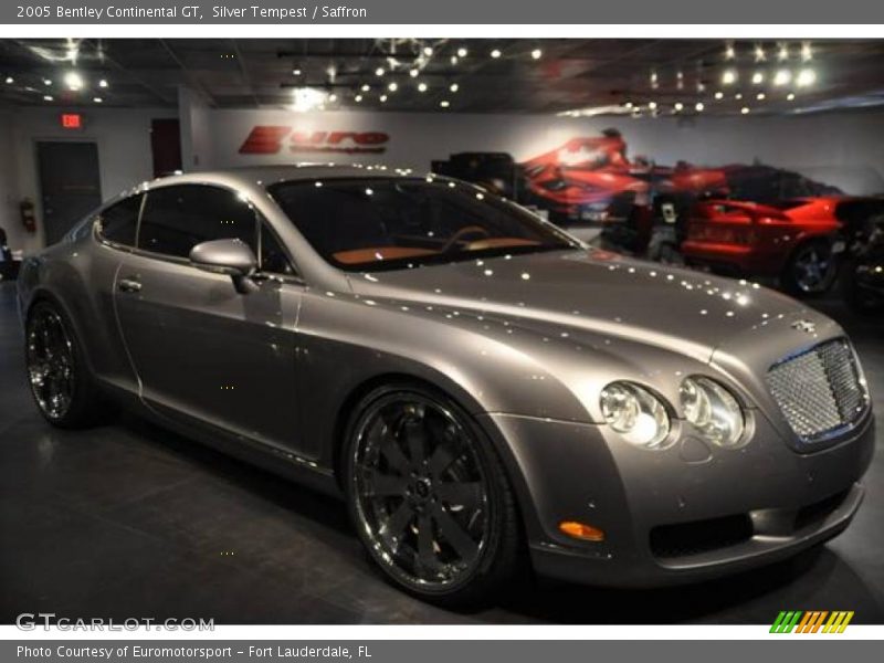 Silver Tempest / Saffron 2005 Bentley Continental GT
