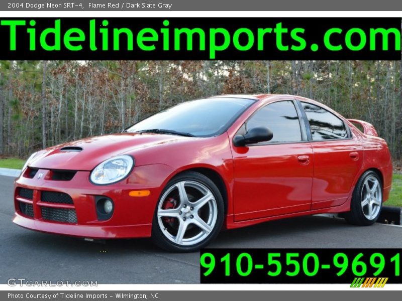 Flame Red / Dark Slate Gray 2004 Dodge Neon SRT-4